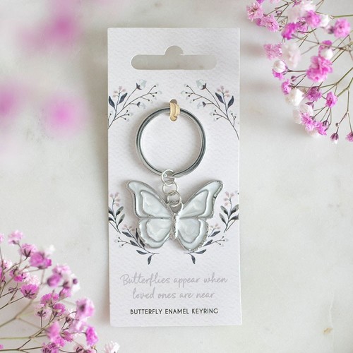 Butterflies appear keyring - butterflies,