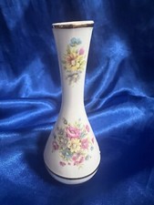 Sheer Elegance Fine English Bone China Small Floral Vase 4,5 Inches