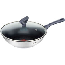 Tefal 28cm Wok Pan with Glass