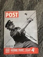 Picture Post June 13 1942 WAAF Barrage Balloon RAF Rommel Libya Prague WW2 WWII