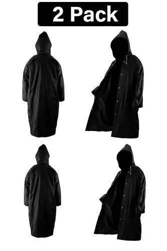 Black rain poncho - black,