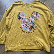 Disney yellow Jumper Size UK