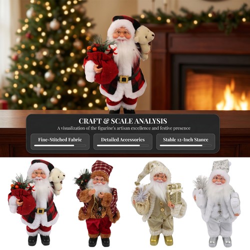 30cm standing santa claus - standing,