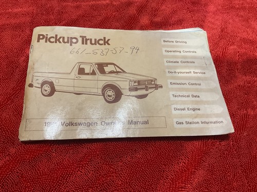 Volkswagen rabbit pickup - vw,
