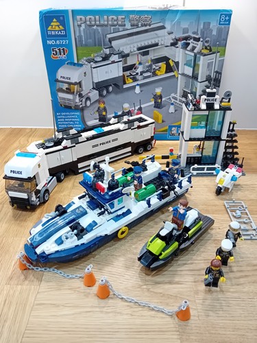 Police station and boat - , bloc