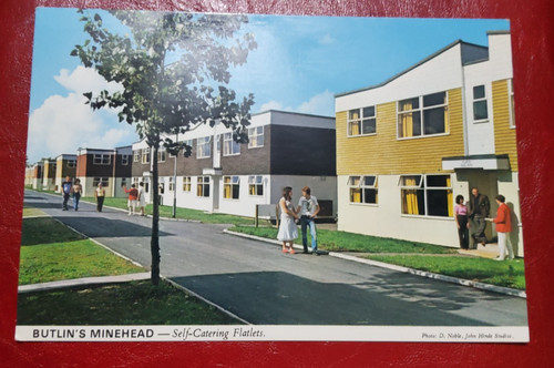 Butlins minehead postcard - butlins,