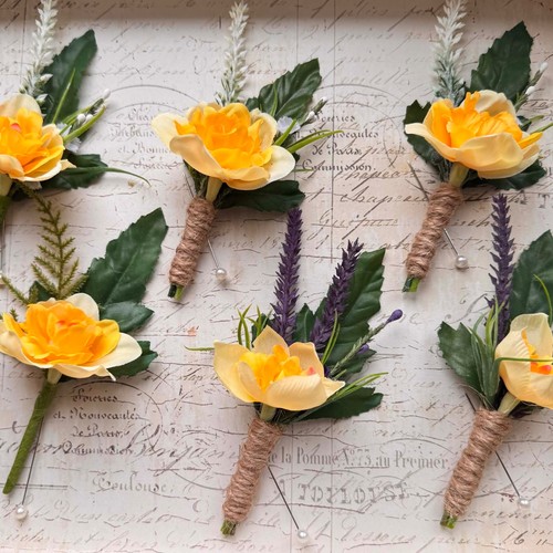 Daffodil buttonhole wedding - daffodil,