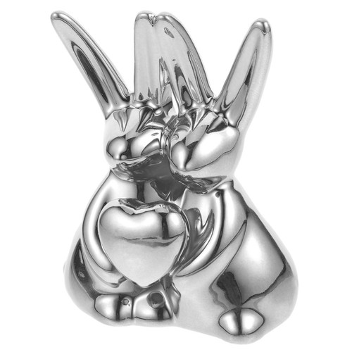 Porcelain rabbit sculpture - rabbit,