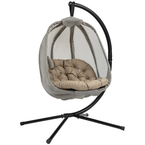 Folding hanging egg chair with - folding,