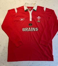Wales Rugby Union Shirt  2005 Grand Slam Year Mens Large Long Sleeve Vintage Y2K