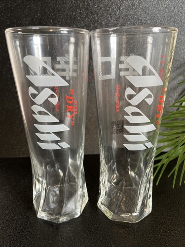 Asahi beer pint glass - beer,