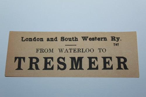 Vintage luggage label - london, &