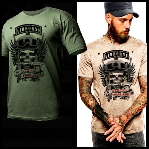 Airborne shirt military - t-shirt,