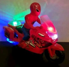 SPIDERMAN MOTORBIKE TOY BUMP &