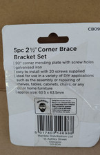 ZAVIA Corner Galvanised Steel Brackets, Screws for Fixing ,Repairing Furniture