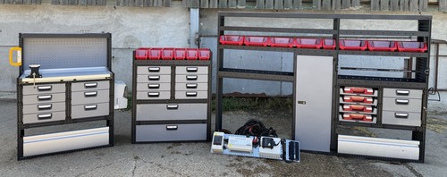 Van racking shelving drawers - van,
