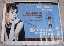 Breakfast at Tiffany’s – Original 2001 BFI British Quad Poster – Audrey Hepburn