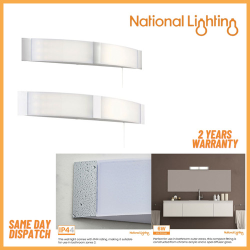Led bathroom wall light - led,