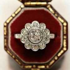 2Ct Round Cut Diamond Antique