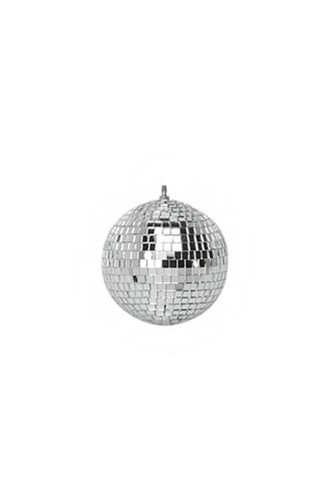 Silver mirror balls - silver,