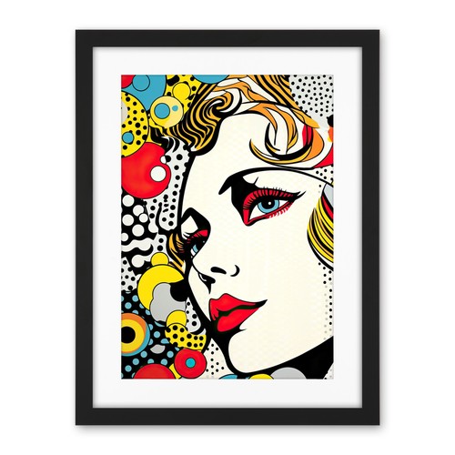Woman face geometric patterns - woman,