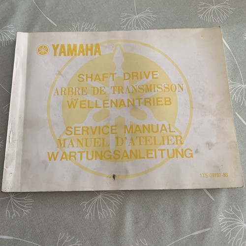 Yamaha shaft drive - shaft, service