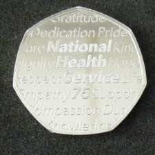 2023 NHS 75th Anniversary 50p Fifty Pence Coin BU