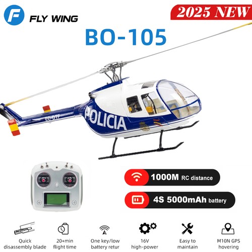 Fly wing 105 helicopter - fly, rc