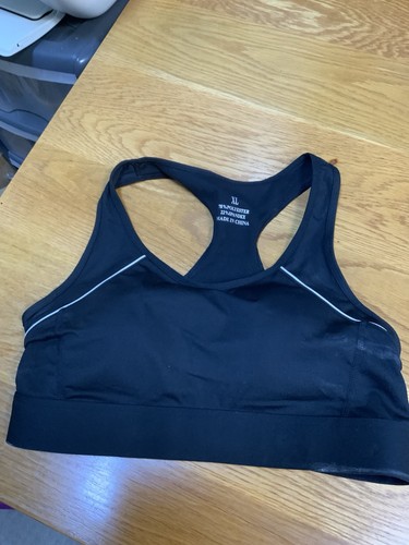 Black fitness support - fitness, bra