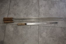 3 greek Cypriot style Long barbecue skewers 900mm