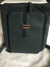 faux leather shoulder bag with