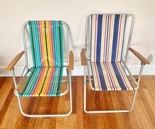 Vintage Folding Chair Pair Of