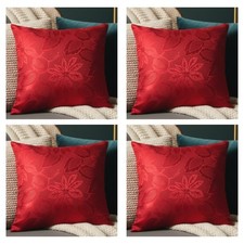 Set cushion covers red - of, 4