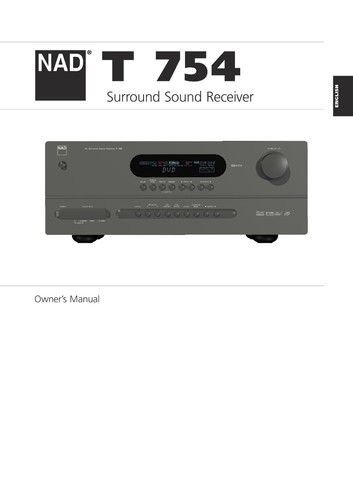 Owner manual for nad - for,