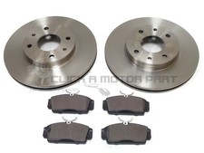 FOR NISSAN PRIMERA P11 1.8 + 2.0 1996-2001 FRONT BRAKE DISCS & MINTEX PADS SET