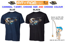 2025 SAVAGE GEAR CANNIBAL T-SHIRT CANNIBAL TEE SHIRT FOR PREDATOE LURE FISHING