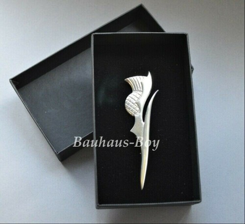 Kilt pin pewter thistle - kilt,