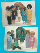 Knitting pattern copy 1955.   Dolls clothes outfits for Barbie Sindy etc.  4ply
