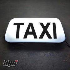 13" WHITE LED MAGNETIC TAXI