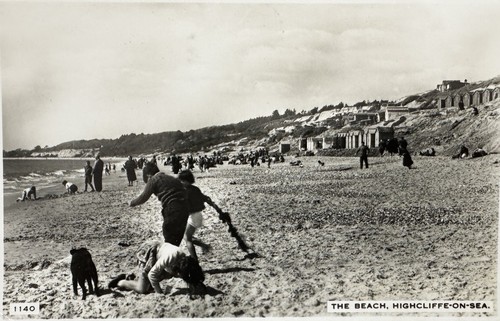 The beach highcliffe on - on,