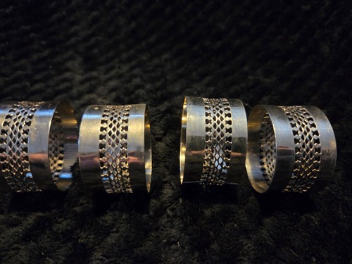 Vintage silver plated napkin - silver-plated,