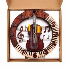 Violin Piano Music Wall Clock