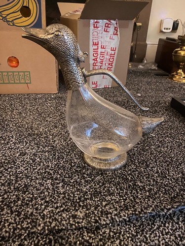 Vintage duck decanter claret - decanter, /