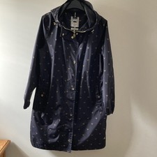 Joules Waybridge Relaxed Fit Packable Waterproof Coat Black/Bee Print 12