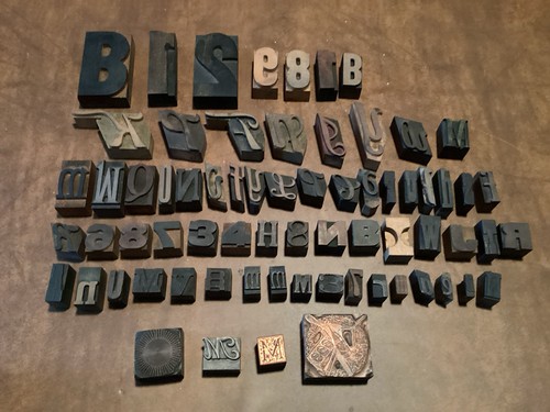 Vintage wood letterpress - wood,