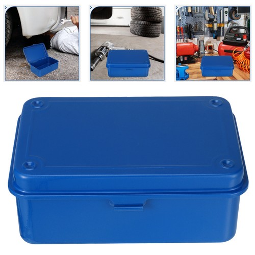 Metal storage box with - metal, lid
