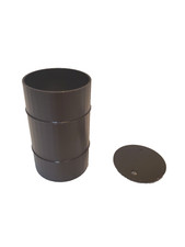 55 GALLON DRUM W/ LID (BLACK)