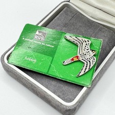 RSPB Enamel Hobby Falcon in Flight Pin Badge Brooch Lapel Bird Birds Nature