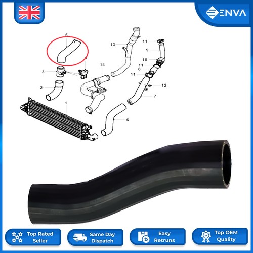 Intercooler turbo boost hose - intercooler,