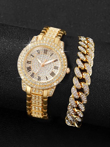 2pcs fashion diamond women - diamond,